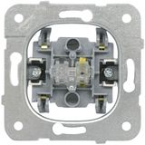 Two-way switch insert with neutral base, cage clamps