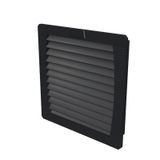 Exhaust filter (cabinet), IP55, black, EMC version: No