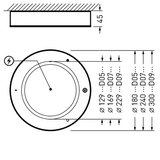 Downlights Aviella D Diffuser White around ET 30W 2750lm Lambertian (L) IP40 IK05 4 SDCM