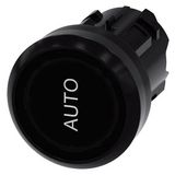 Pushbutton, with illuminated pushbutton design, 22 mm, round, plastic, black, 3SU1001-0AB10-0AQ0-Z X90