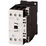 Contactor, 3 pole, 380 V 400 V 11 kW, 1 NC, 220 V 50/60 Hz, AC operation, Spring-loaded terminals