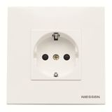 N2288.2 BL Monoblock Schuko socket outlet - 2M - White