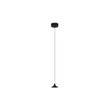 Triac Dimmable Black Aluminium  LED 6 Watt 220-240 Volt  355Lm 3000K IP20  D: 9.2 H: 150 cm Adjustable Height