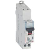 DX³ 4500A 1P+N 32A curve C circuit breaker - Automatic terminals