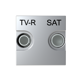 N2251.3 PL TV-R/SAT terminal outlet - 2M - Silver