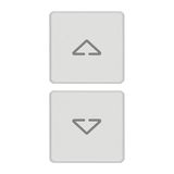 2 buttons Flat arrows symbol white