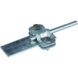 UNI disconnecting clamp, St/tZn for Rd 8-10/Fl 30mm