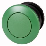 Mushroom actuator, RMQ-Titan, Mushroom, maintained, Mushroom green, green, Blank, Bezel: black