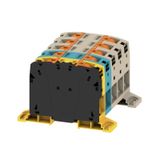 Feed-through terminal block, PUSH IN, 50 mm², 1000 V, 150 A, Number of