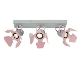 Lucide PICTO - Ceiling spotlight Children - 3xGU10 - Pink