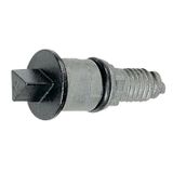 Metal rebate lock - 8 mm male triangle - metal