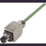 Han PP metal V14 RJ45 Cat5 plug 4p IDC