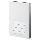 QMX3.P02 - Room operator unit KNX with temperature sensor, configurable touchkeys, LED display, white