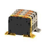 Feed-through terminal block, PUSH IN, 50 mm², 1000 V, 150 A, Number of