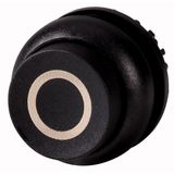 Pushbutton, RMQ-Titan, Extended, maintained, black, inscribed, Bezel: black