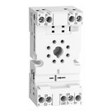 Allen-Bradley 700-HN204 Relay Socket, 8-Pin, Accepts Plug-In Timing Module, Guarded Terminals, Panel or Din Rail mount, Used with 700-HA32 relays