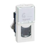 RJ45 socket Mosaic category 6 FTP 1 module white