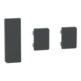 Push button sensor Flex, KNX, system design, 3-fold, rocker, anthracite