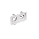 Kenai recessed spotlight GU10 17,2 cm matt white