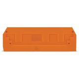 End and intermediate plate 2.5 mm thick orange