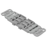 Mounting carrier with strain relief, 3-way, screw mounting