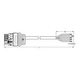 pre-assembled connecting cable Eca Distribution connector with phase s