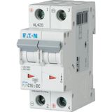 Miniature circuit breaker (MCB), 16 A, 2p, characteristic: C, DC