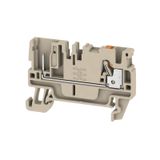 Feed-through terminal block, PUSH IN, 2.5 mm², 800 V, 24 A, Number of 