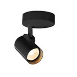 HELIA LED Single Wall and Ceiling luminaire,3000K,35ø,black