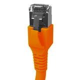 Patchcord RJ45 shielded Cat.6a 10GB, LS0H, orange,  10.0m