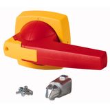 Toggle, 10mm, door installation, red/yellow, padlock