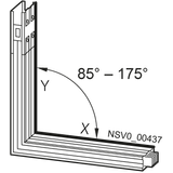 BD2A-400-LV-X*-G* KNEE FRONTSIDE X 0,36M-1,25M / Y 0,36M 160A-400A WINKEL 85 GRA D-175 GRAD