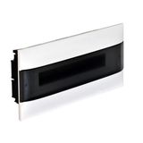 1X22 module recessed box - Smoked door - Without terminal block - Dry wall