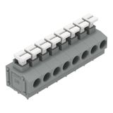 PCB terminal block push-button 1.5 mm² gray