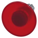 Illuminated mushroom pushbutton, 22 mm, round, metal, shiny, red, 60 mm, latching, pull-to-unlatch mechanism,  3SU1051-1CA20-0AA0-Z Y15