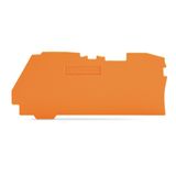 End and intermediate plate 1 mm thick orange