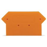 End and intermediate plate 2.5 mm thick orange