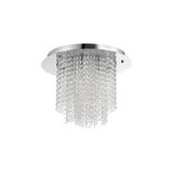 Chrome Metal K9 Crystal LED G9 5x5 Watt 230 Volt IP20 Bulb Excluded D: 40 H: 32 cm