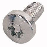 Screw, M6x12, thread forming, pan head, form C, zinc plated