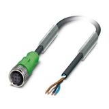 SAC-2P- 5,0-PUR/M12FS 1+2 - Sensor/actuator cable