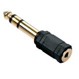 Adapter Stereo 3,5mm f/6.3mm m Gold Plated