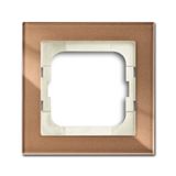1721-283 Cover Frame Busch-axcent® Brown glass