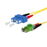 OpDAT patch cord SC-D/E2000-D APC OS2, 2.0 m