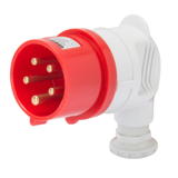 90° PLUG - IP44 - 3P+N+E 16A 380-415V 50/60HZ - RED - 6H - SCREW WIRING