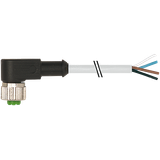 M12 female 90° A-cod. with cable PUR 4x0.34 gy UL/CSA+drag ch. 50m