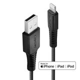 0.5m Reinforced USB Type A to Lightning Charging Cable USB Type A Male to Lightning Male