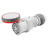 STRAIGHT CONNECTOR HP - IP66/IP67/IP68/IP69 - 2P+E 63A 380-415V 50/60HZ - RED - 9H - MANTLE TERMINAL