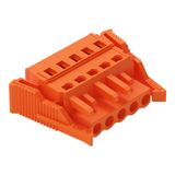 1-conductor female connector CAGE CLAMP® 2.5 mm² orange