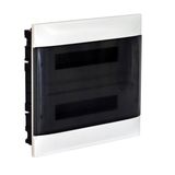 2X18 module recessed box - Smoke door - Earth terminal block - Masonry wall