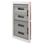 DISTRIBUTION BOARD WITH SMOKED TRANSPARENT DOOR (18X4) 72 MODULES IP40